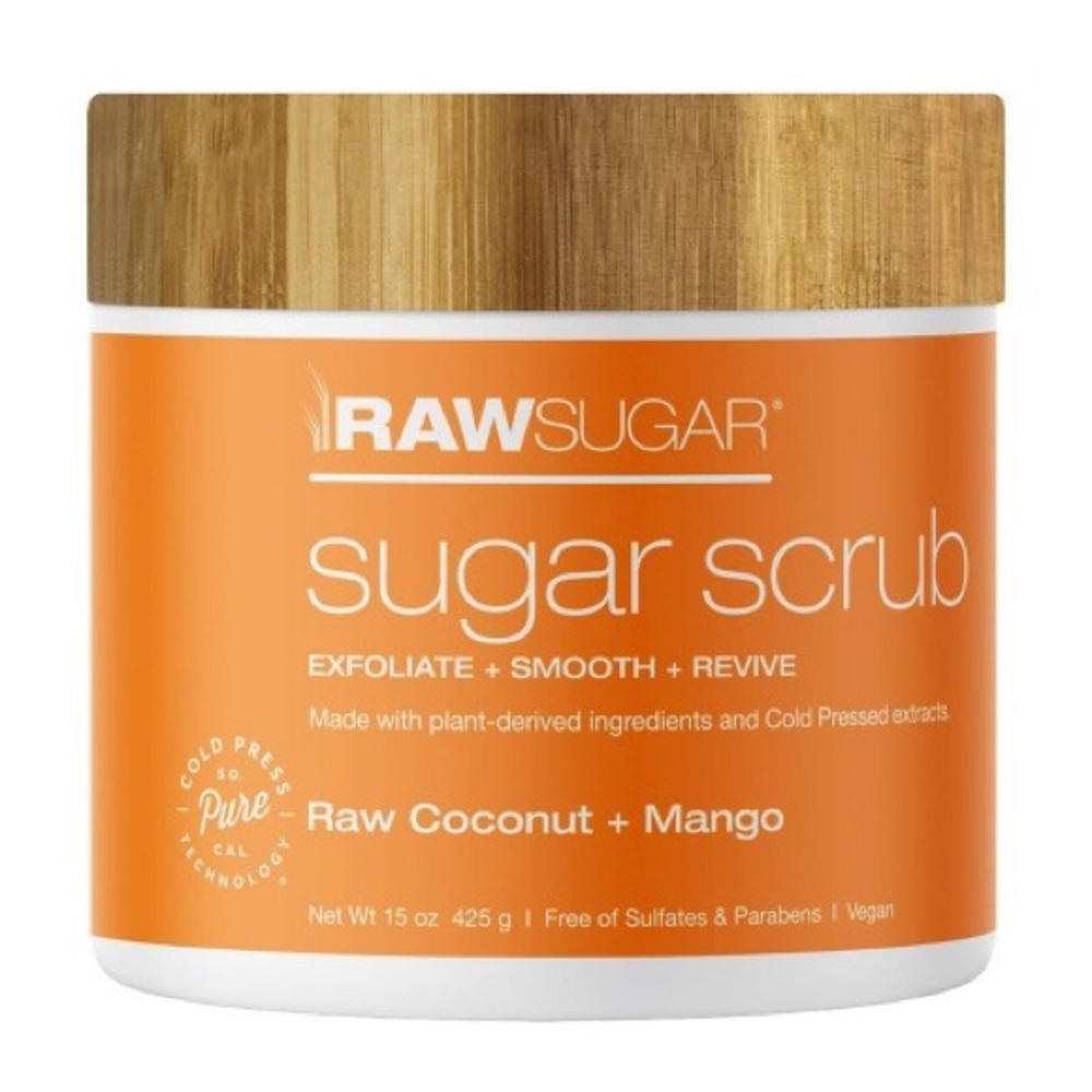 Raw sugar scrub raw coconut +mango